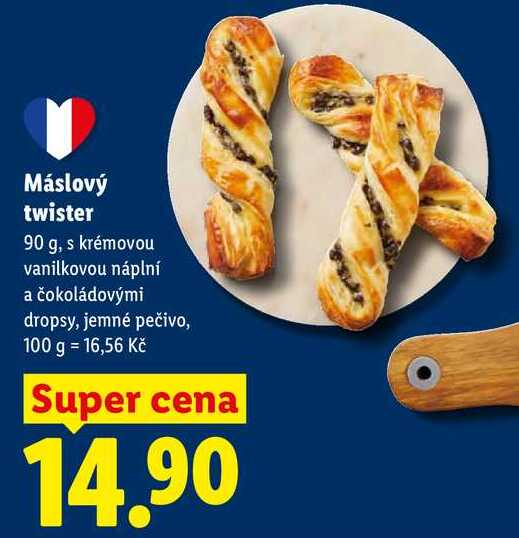 Máslový twister, 90 g