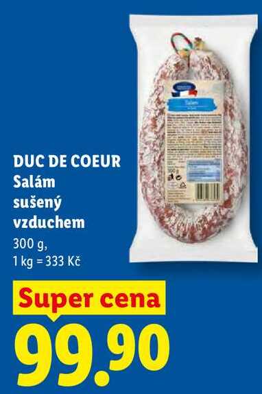 DUC DE COEUR Salám sušený vzduchem, 300 g