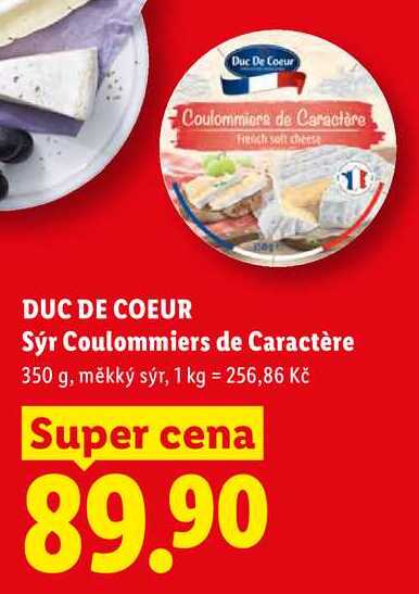 DUC DE COEUR Sýr Coulommiers de Caractère, 350 g