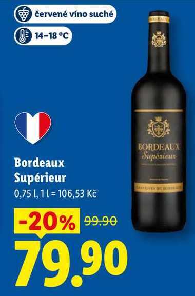 Bordeaux Supérieur, 0,75 l