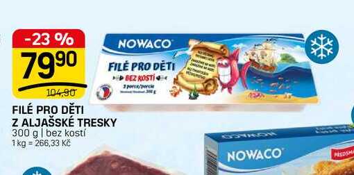 FILÉ PRO DĚTI Z ALJAŠSKÉ TRESKY 300 g | bez kostí