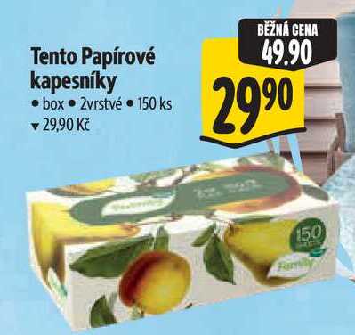 Tento Papírové kapesníky 150 ks
