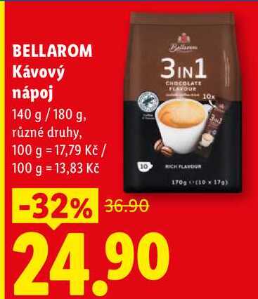 BELLAROM Kávový nápoj, 140 g/180 g