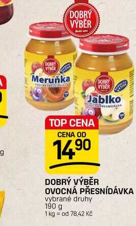 Dobrý výběr Ovocná přesnídávka 190g