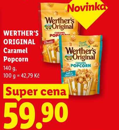 WERTHER'S ORIGINAL Caramel Popcorn, 140 g