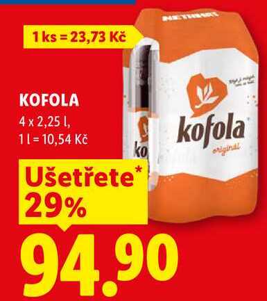kKOFOLA, 4x 2,25 l