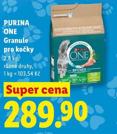 PURINA ONE Granule pro kočky, 2,8 kg
