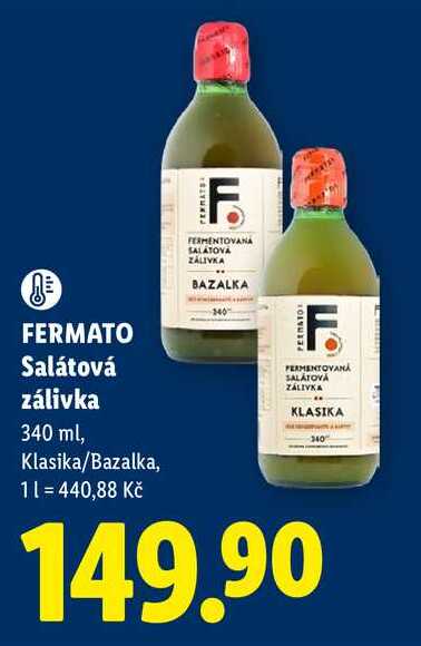 FERMATO Salátová zálivka, 340 ml