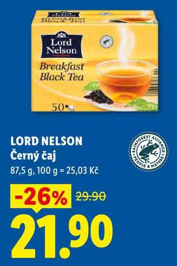 LORD NELSON Černý čaj, 87,5 g
