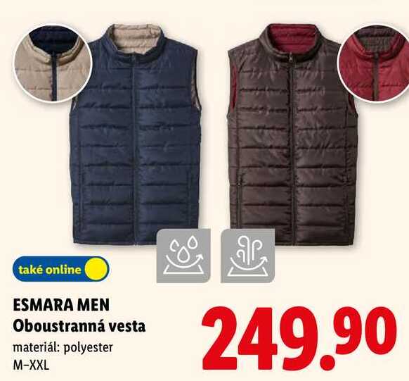ESMARA MEN Oboustranná vesta