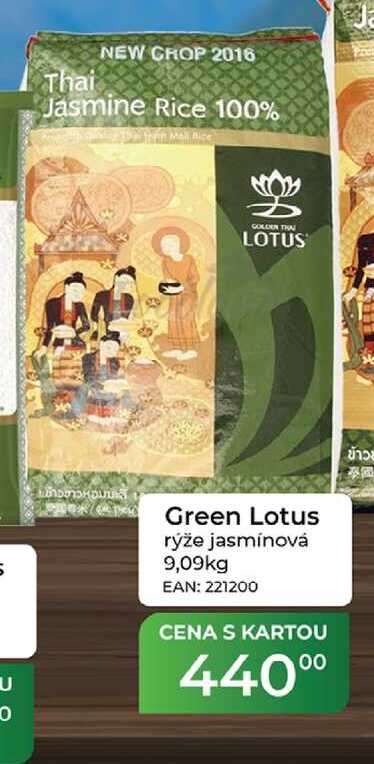Green Lotus rýže jasmínová 9,09kg