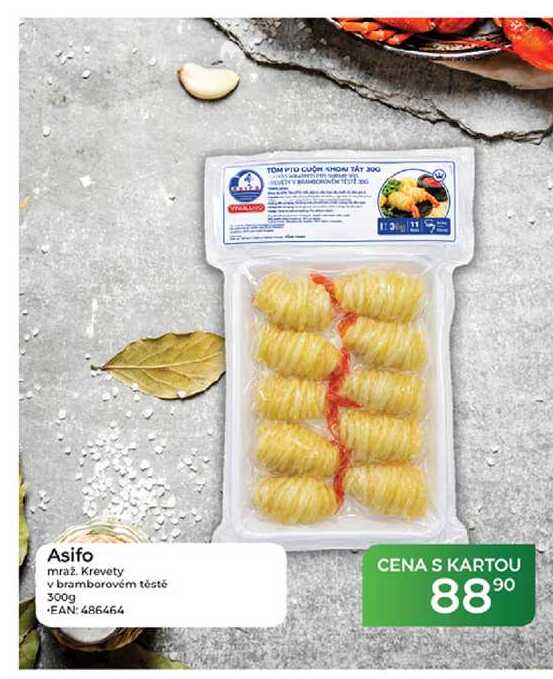 Asifo mraž. Krevety v bramborovém těstě 300g