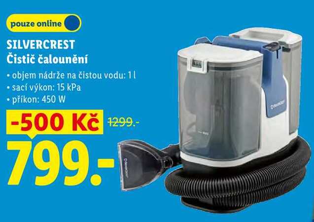 SILVERCREST Čistič čalounění 