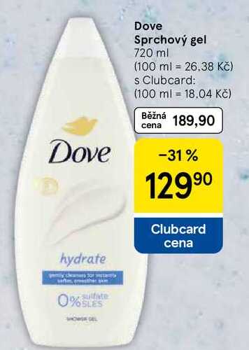 Dove Sprchový gel, 720 ml