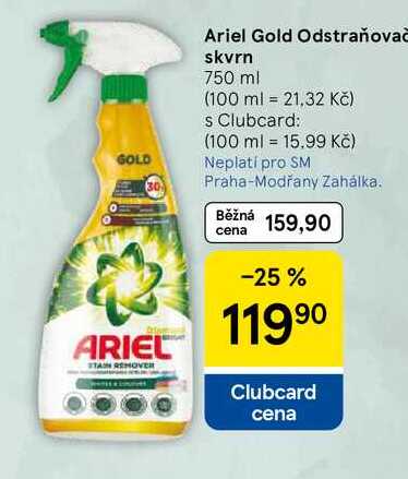 Ariel Gold Odstraňovač skvrn, 750 ml