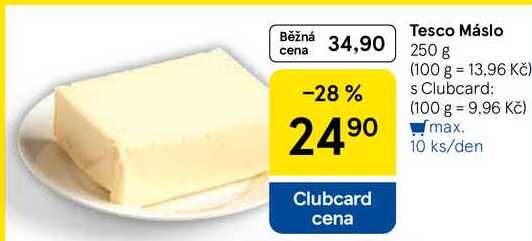 Tesco Máslo, 250 g 