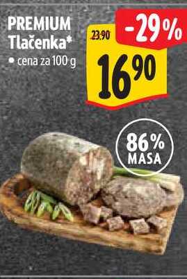 PREMIUM Tlačenka, cena za 100 g