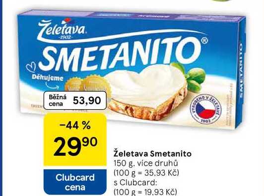 Želetava Smetanito, 150 g