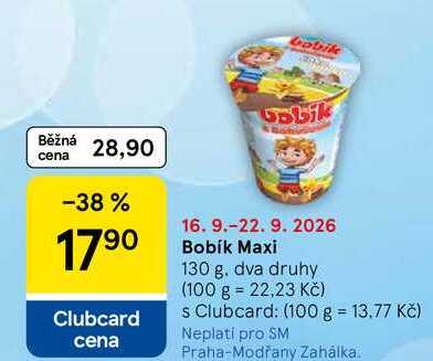 Bobík Maxi, 130 g, dva druhy 