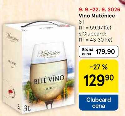 Víno Mutěnice, 3 l