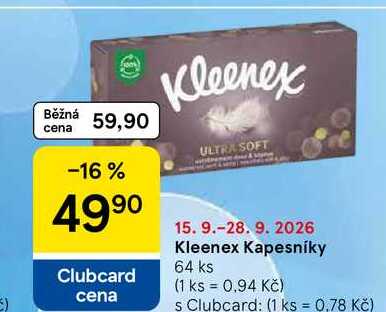 Kleenex Kapesníky, 64 ks