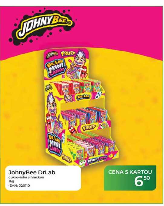 JohnyBee DrLab cukrovinka s hračkou 16 g