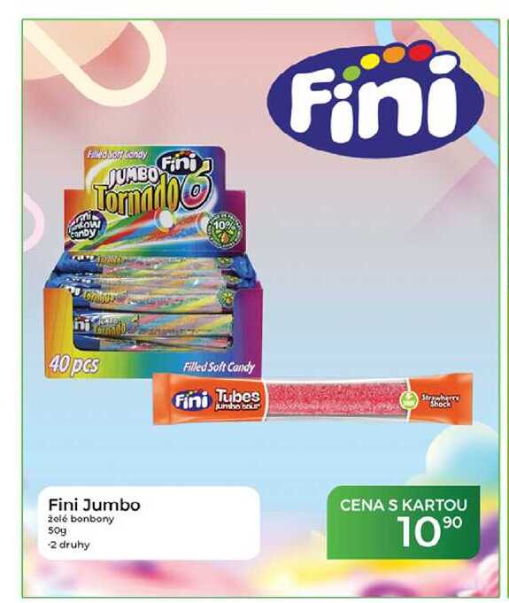 Fini Jumbo želé bonbony 50g