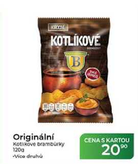 Originální Kotlíkové brambůrky 120 g
