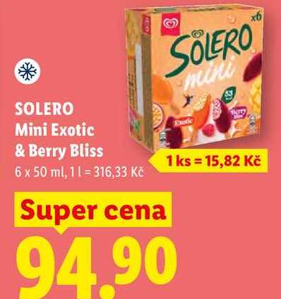 SOLERO Mini Exotic & Berry Bliss, 6 x 50 ml
