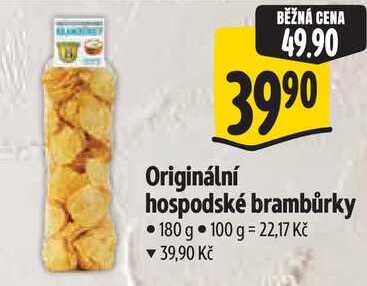 Originální hospodské brambůrky, 180 g