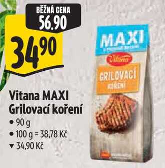 Vitana MAXI Grilovací koření, 90 g