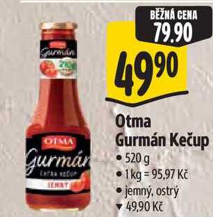 Otma Gurmán Kečup, 520 g