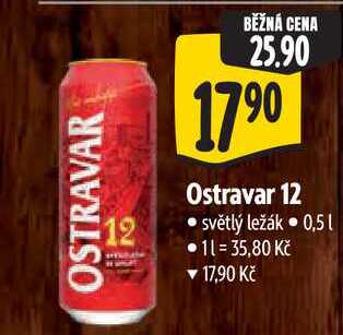 Ostravar 12, 0,5 l