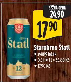 Starobrno Štatl, 0,5 l 