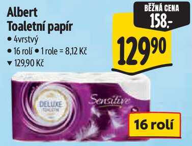 Albert Toaletní papír, 16 rolí