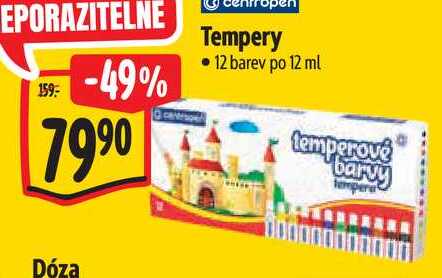 Tempery, 12 barev