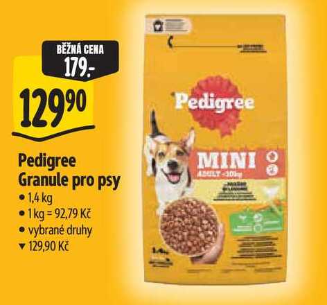 Pedigree Granule pro psy, 1,4 kg