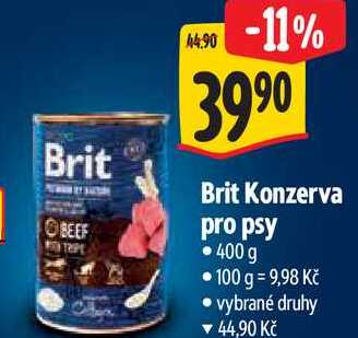 Brit Konzerva pro psy, 400 g