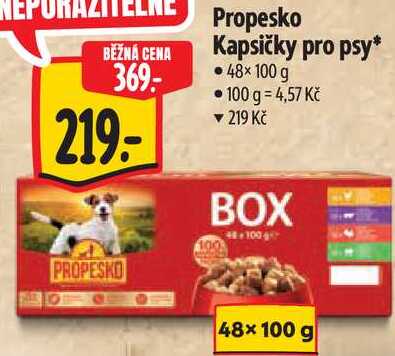 Propesko Kapsičky pro psy, 48x ×100 g