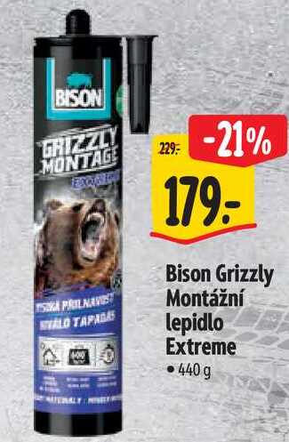 Bison Grizzly Montážní lepidlo Extreme, 440 g