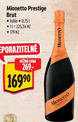 Mionetto Prestige Brut, 0,75 l