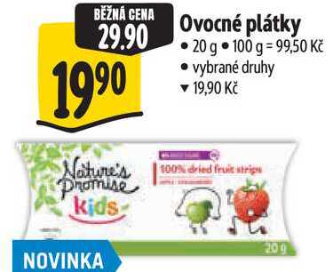 Ovocné plátky, 20 g