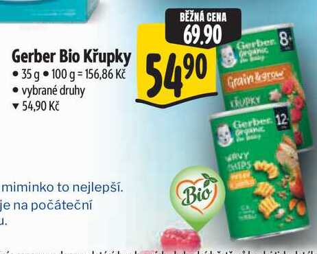 Gerber Bio Křupky, 35 g 