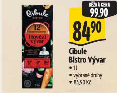Cibule Bistro Vývar, 1 l