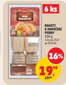 BAGETY K DOPEČENÍ PENNY, 300 g