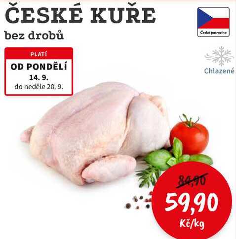 ČESKÉ KUŘE bez drobů 1kg