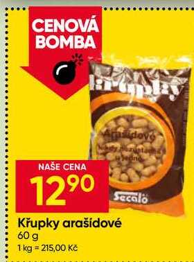 Křupky arašídové 60 g