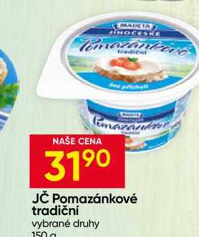 Madeta Jihočeské Pomazánkové tradiční vybrané druhy 150g