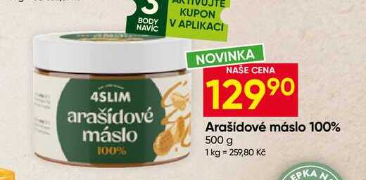 Arašidové máslo 100% 500 g