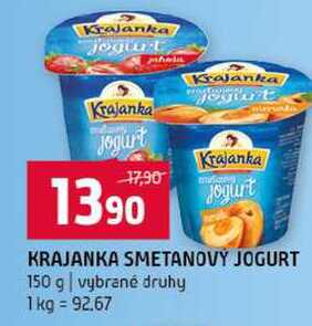 KRAJANKA SMETANOVÝ JOGURT 150 g vybrané druhy